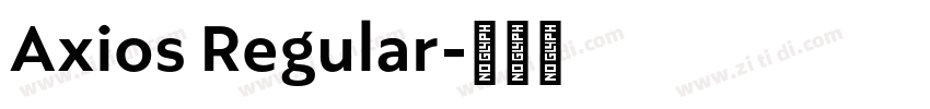 Axios Regular字体转换